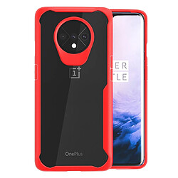 Wewoo Coque Souple Pour OnePlus 7T Housse de protection antichoc de pleine couverture PC + TPU Rouge