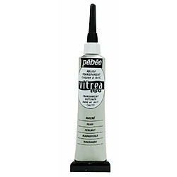 Pebeo Vitrea 160 Peinture pour contour sur verre Nacré 20 ml