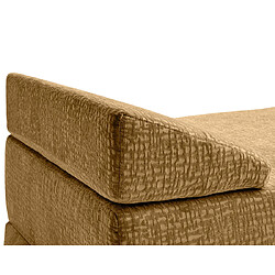 Bestmobilier Brescia - banquette 3 places convertible en tissu velours relief pas cher