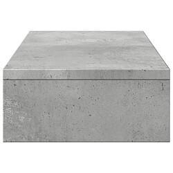 Acheter vidaXL Support de moniteur réglable gris béton bois d'ingénierie