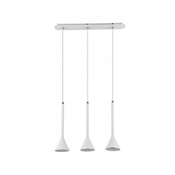 Luminaire Center Suspension moderne Anela WH blanc 3 ampoules