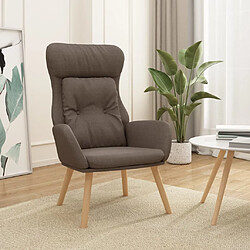 vidaXL Chaise de relaxation Taupe Tissu