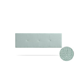 Tête de Lit Tapisée ALTEA Aqualine - 100 x 50 cm - Vert Aqua - Moonia