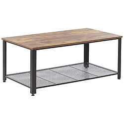 Beliani Table basse Panneau de particules Bois foncé ASTON