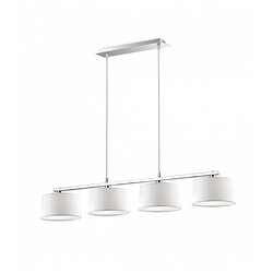 Ideal Lux Suspension Blanche HILTON 4 ampoules en métal