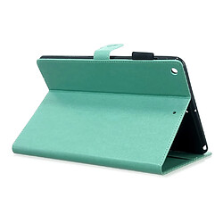 Avis Etui en PU papillon avec support cyan pour votre Apple iPad 10.2 (2019)