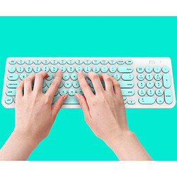 YP Select Clavier et souris sans fil Set Laptop Desktop General Mute Keyboard Mouse - Bleu