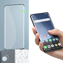 Avizar Verre Trempé pour Xiaomi 13 Ultra dureté 9H Transparent Bord incurvé noir pas cher