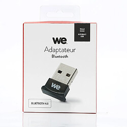 WE Clé Bluetooth USB, Adaptateur Dongle Bluetooth 4.0 pour Casque, Souris, Manette, Clavier, Imprimantes, PC, Smartphone, Tablette, Compatible avec Windows 10/8.1/8/7/XP - Noir