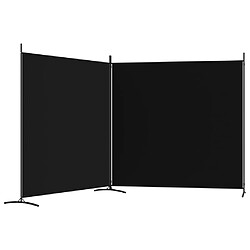 Acheter vidaXL Cloison de séparation 2 panneaux Noir 348x180 cm Tissu