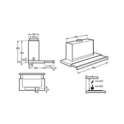 Avis Hotte standard AEG DPE5960M Acier