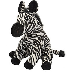 Wild Republic peluche Zèbre de 30 cm noir blanc