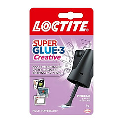 Loctite Colle glue liquide flacon avec pinceau Super Glue 3 permanente 3 gr