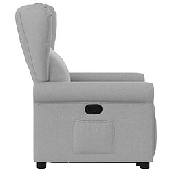 Acheter vidaXL Fauteuil inclinable gris nuage tissu