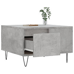 Acheter Maison Chic Table basse,Table Console Table d'appoint, Table pour salon gris béton 55x55x36,5 cm bois d'ingénierie -MN82731