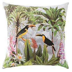 Paris Prix Housse de Coussin Sweet Bird 60x60cm Multicolore