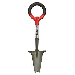 Venteo - Mini-digger - ROOTSLAYER™ - Rouge - Adulte - Idéal pour les activités outdoor - Tête en V - Acier carbone affutée