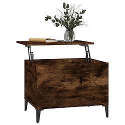 Acheter vidaXL Table basse Chêne fumé 60x44,5x45 cm Bois d'ingénierie