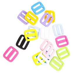 20 pcs mélangé 3 barres rectangle boucles glissent l'outil tri glissent la boucle 20mm pas cher