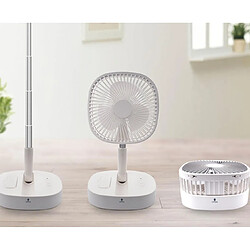 Fan Home Ventilateur de synchronisation à quatre vitesses avec télécommande sans fil à tige rétractable - Blanc