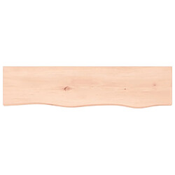 Maison Chic Étagère murale flottante,Etagère de rangement 80x20x6 cm bois de chêne massif non traité -MN34539