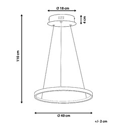 Avis Beliani Lampe suspension JORDAN Métal Rose doré