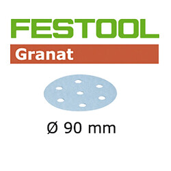 Lot de 100 abrasifs stickfixØ90mm pour enduits,apprêts,laques,peintures en COV et supports durs STFD90/6P320GR/100FESTOOL 497372