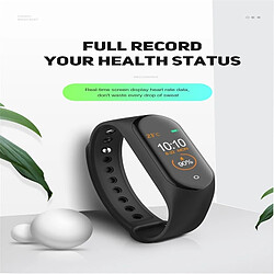 Wewoo Bracelet connecté M4 0,96 pouces écran couleur TFT Smartwatch IP67 étancherappel d'appel de soutien / surveillance de la fréquence cardiaque / de la pression artérielle / du sommeil / rappel de la sédentarité rouge