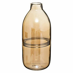 Vase Design Bouteille en Verre Line 30cm Ambre