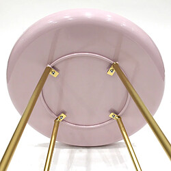 Acheter The Home Deco Factory Table d'appoint en métal design Glossy - Diam. 40 x H. 48 cm - Rose pastel