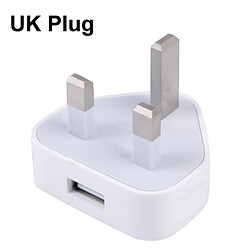 Wewoo Pour iPhone, Galaxy, Huawei, Xiaomi, blanc LG, HTC et autres smartphone, appareils rechargeables Adaptateur de chargeur USB de haute qualité 5V / 1A UK,