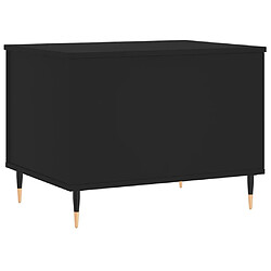 Maison Chic Tabls basse,Table Console pour salon Noir 60x44,5x45 cm Bois d'ingénierie -MN25983 pas cher