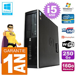 PC HP Compaq 8100 SFF i5-650 RAM 16Go Disque 250Go Graveur DVD Wifi W7 - Occasion