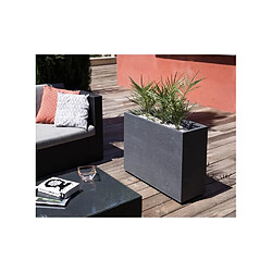 Avis Jardinière rectangulaire Graphit - 78,5 x 29,5 x 60 cm - 46 L - Gris anthracite - Eda