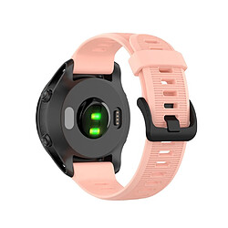 Avis Bracelet en silicone rose pour votre Garmin Forerunner 945/Fenix 5 Plus/Approach S60