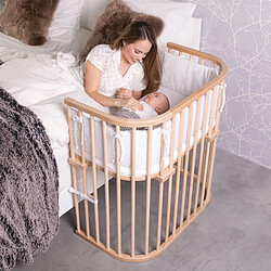 Babybay Berceau cododo Boxspring - Laqué naturel