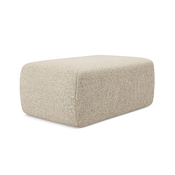 Pouf Makamii NANEA chenille - beige foncé