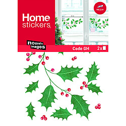 Nouvelles Images Sticker fenêtre ""Feuilles de houx""