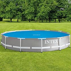 INTEX Couverture solaire de piscine bleu 348 cm polyéthylène