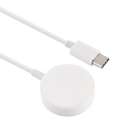 Wewoo Chargeur magnétique portable sans fil universel de 1 m pour Apple Watch séries 432 et 1 blanc