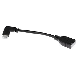 Câble convertisseur adaptateur femelle hdmi mâle hdmi à angle gauche à 90 degrés