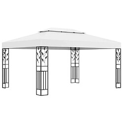 Maison Chic Tonnelle | Pergola avec double toit 3x4 m Blanc -GKD17860