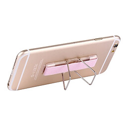 Wewoo Support Holder rose pour iPhone, Galaxy, , Xiaomi, LG, HTC et tablettes 2 en 1 de adhésif universel réglable mini + doigt Slim Grip, taille: 7,3 x 2,2 x 0,3 cm, pas cher