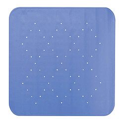 MSV Tapis Fond de douche Caoutchouc Design 54x54cm Bleu