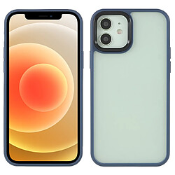 Coque en TPU + acrylique anti-rayures, hybride bleu foncé pour votre Apple iPhone 12/12 Pro 6.1 pouces