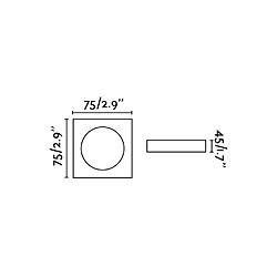 Avis Faro Barcelona Downlight encastré noir 1x GU10 Square