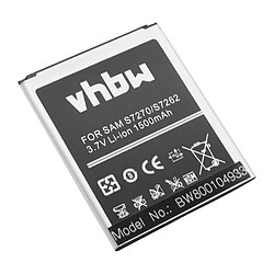 vhbw Batterie 1500mAh (3.8V) pour smartphone Samsung Galaxy Ace 3, GT-S7270, GT-S7270L, GT-S7272, GT-S7275 remplace B100, B100AE.