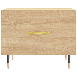 Acheter vidaXL Table basse Chêne sonoma 50x50x40 cm Bois d'ingénierie