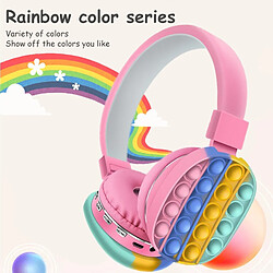 GUPBOO 2022 nouveau casque sans fil couleur arc-en-ciel avec micro casque interactif parent-enfant jeu de vente chaude pas cher