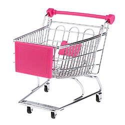 Acheter Le stockage miniature de chariot de supermarché Handcart badine des jouets Rose rouge